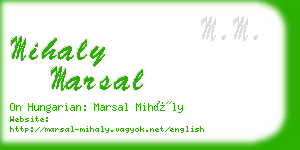 mihaly marsal business card